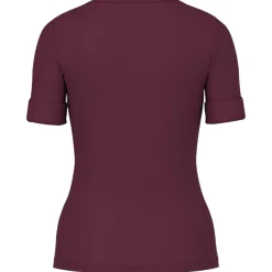 Baumwollstretch-shirt mit halbarm