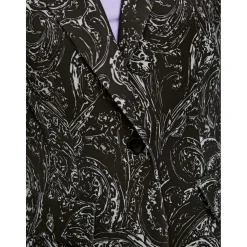 Blazer mit allover-print aus scuba-jersey