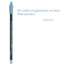 Bleistift blau Welt