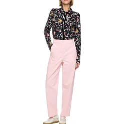 Bluse mit allover-print