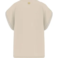 Bluse mit Kontrastsaum