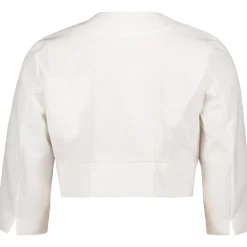 Bolero-Jacke mit Kellerfalten