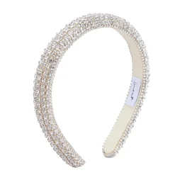 Haarreif Crystal White