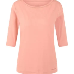 Halbarm-t-shirt mit schmuckband-details