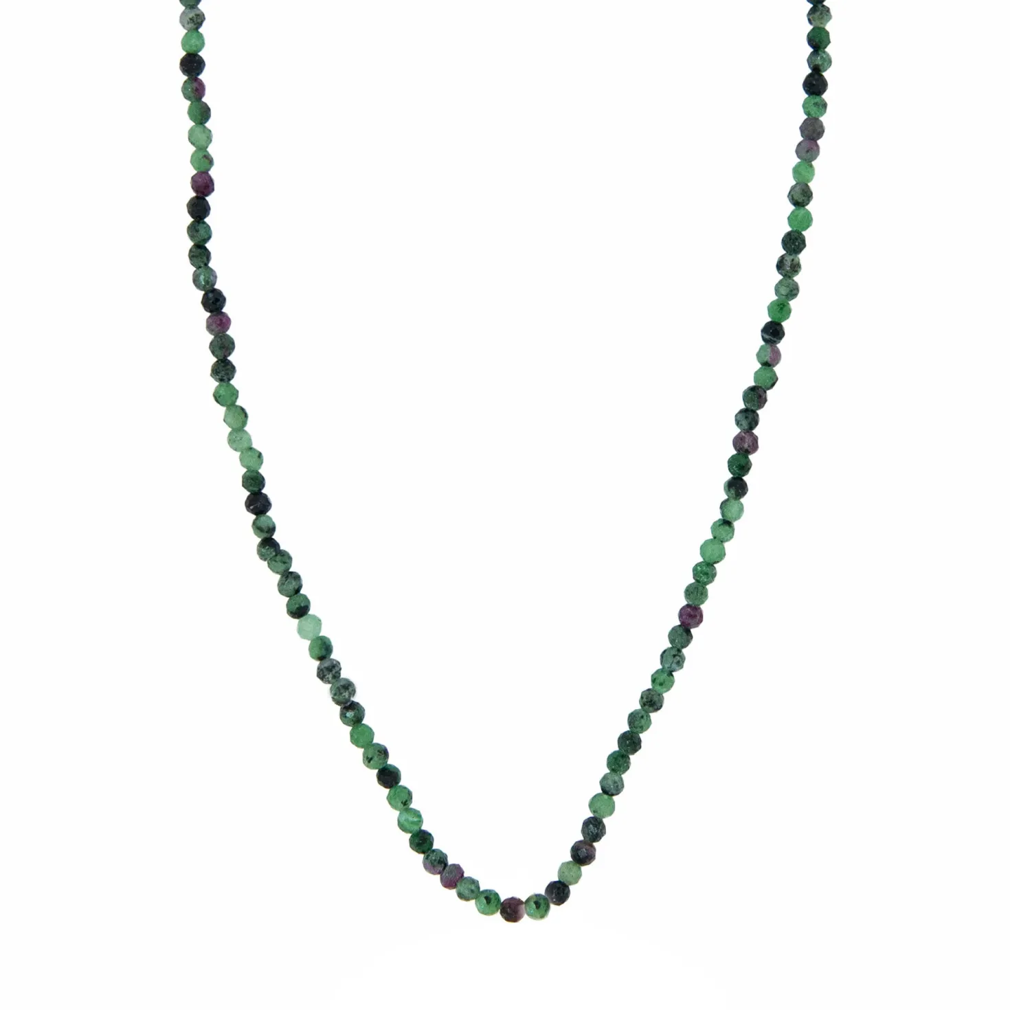 Halskette Rubyzoesite