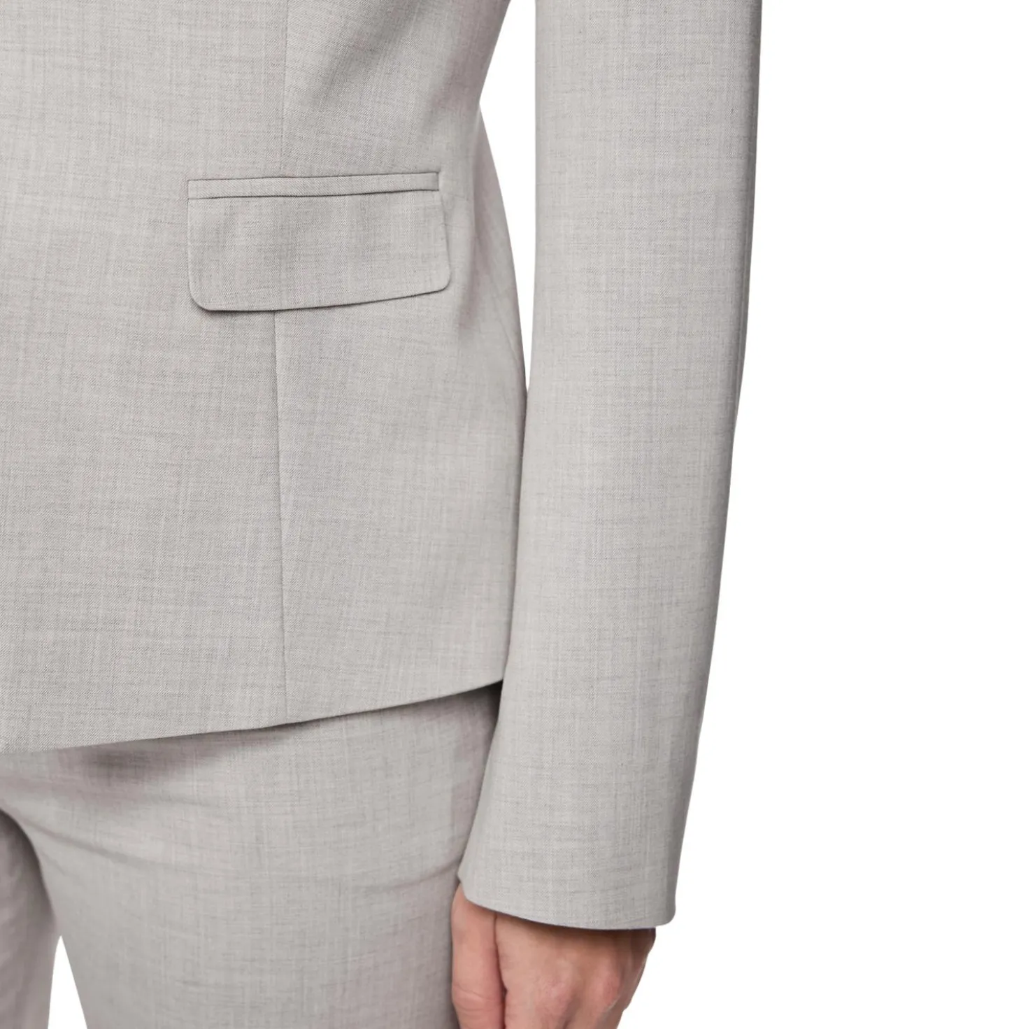 Klassischer blazer mit taillierung