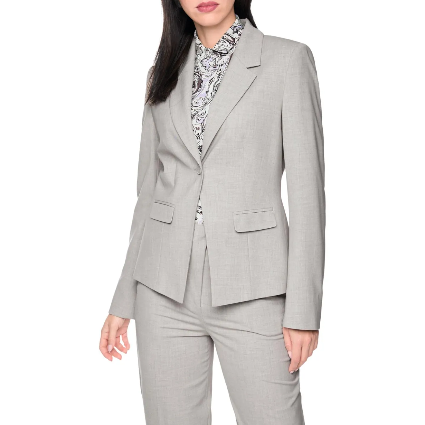 Klassischer blazer mit taillierung