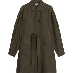 Kleid im safari-stil flared