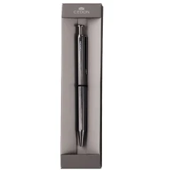 Kugelschreiber Metallic schwarz