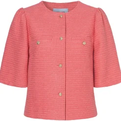 Kurze boucléjacke