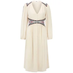 Maxikleid mit Stickerei