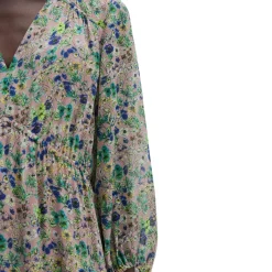 Print-kleid flared