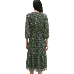 Print-kleid flared