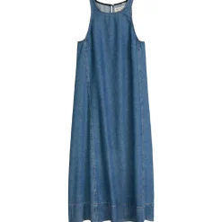 ärmellose jeanskleid a-shape