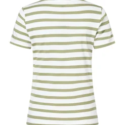 Streifenshirt mit paillettenschrift