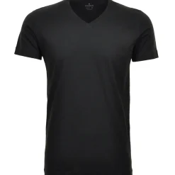 2 t-shirt doppelpack bodyfit mit v-ausschnitt