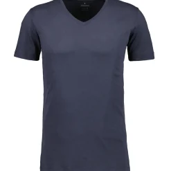 2 t-shirt doppelpack bodyfit mit v-ausschnitt