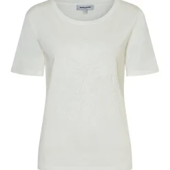 T-shirt mit stickerei auf der front