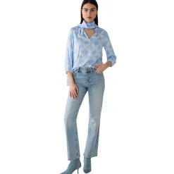 Viskosebluse mit print